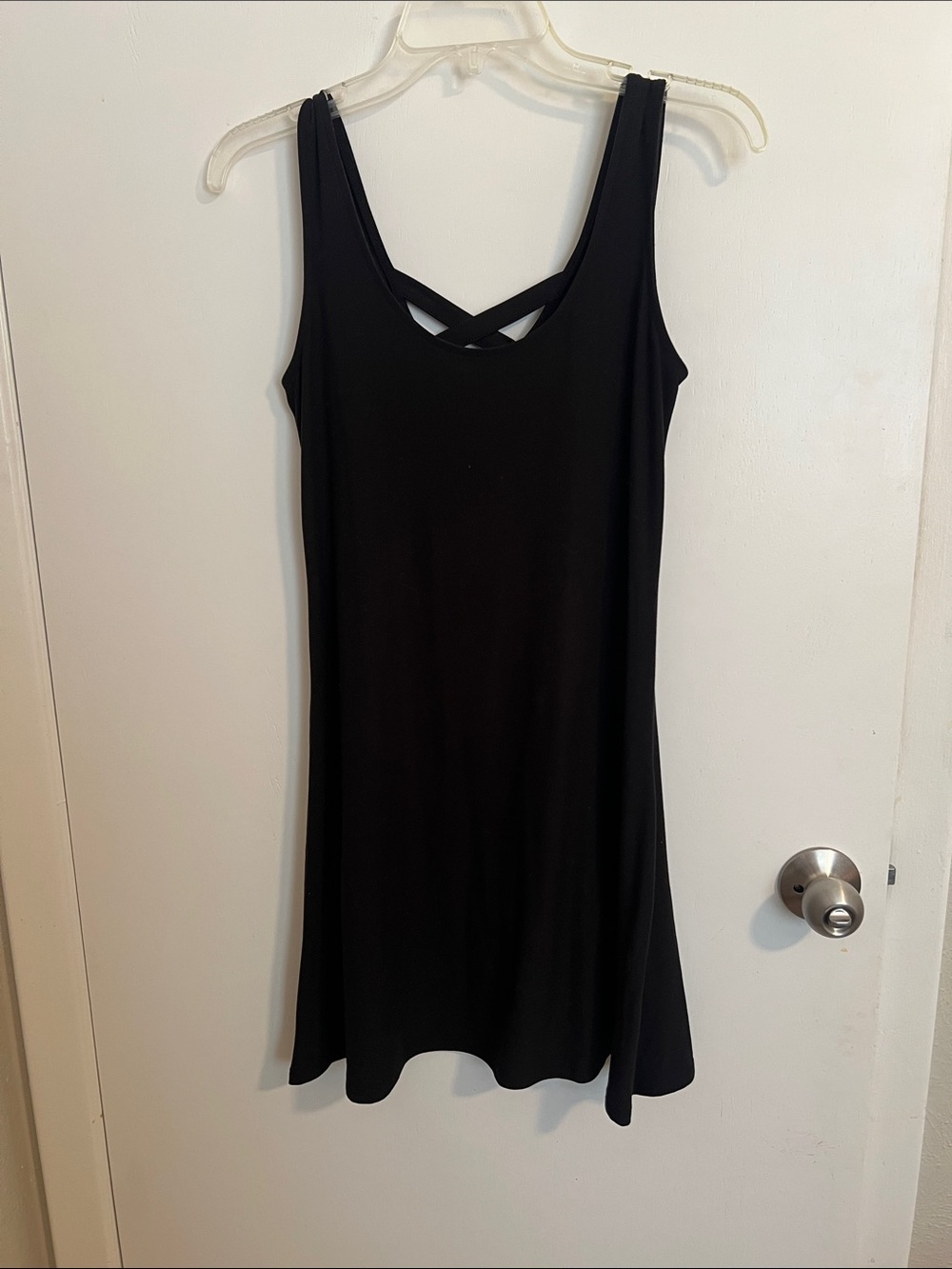 Mudd Black Sleeveless Mini Dress with Crisscross Back